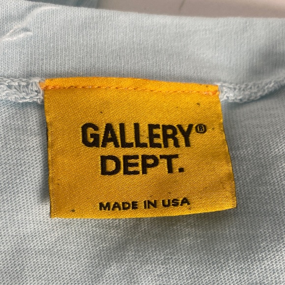 Gallery Dept. Souvenir T-shirt Baby Blue Men’s Size Small